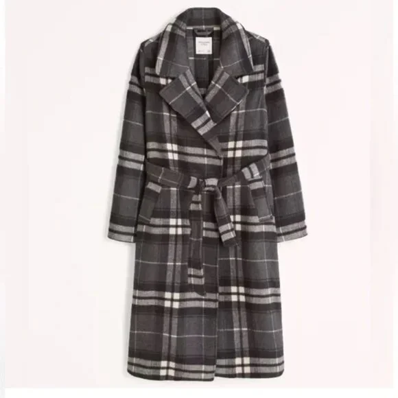 Abercrombie Wool-Blend Coat - Picture 1 of 2
